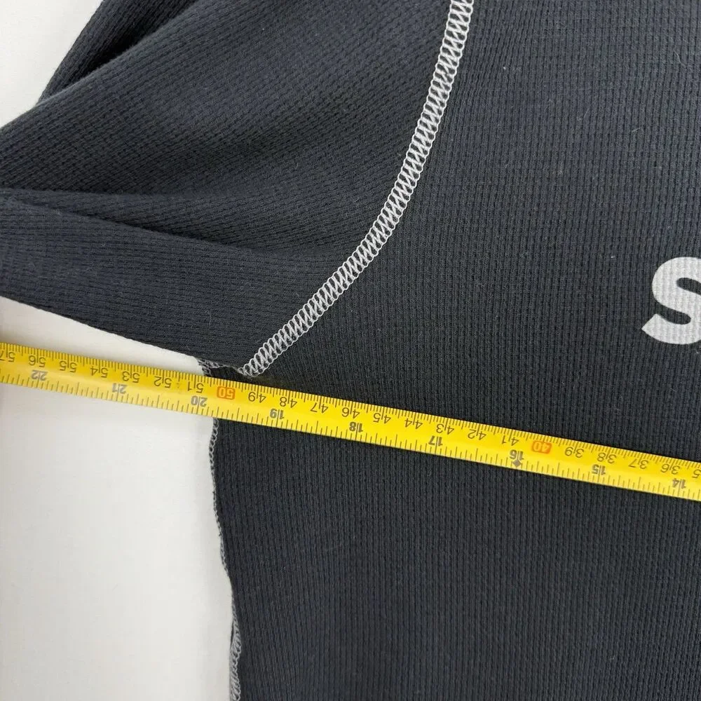NEXT LEVEL BLACK THERMAL LONG SLEEVE SIZE L T-SHIRT U.S. SKI & SNOWBOARD